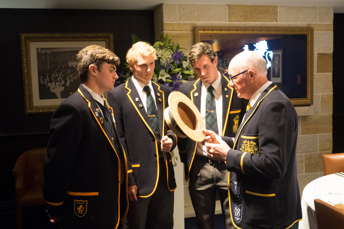 Ian Bonnette with Students